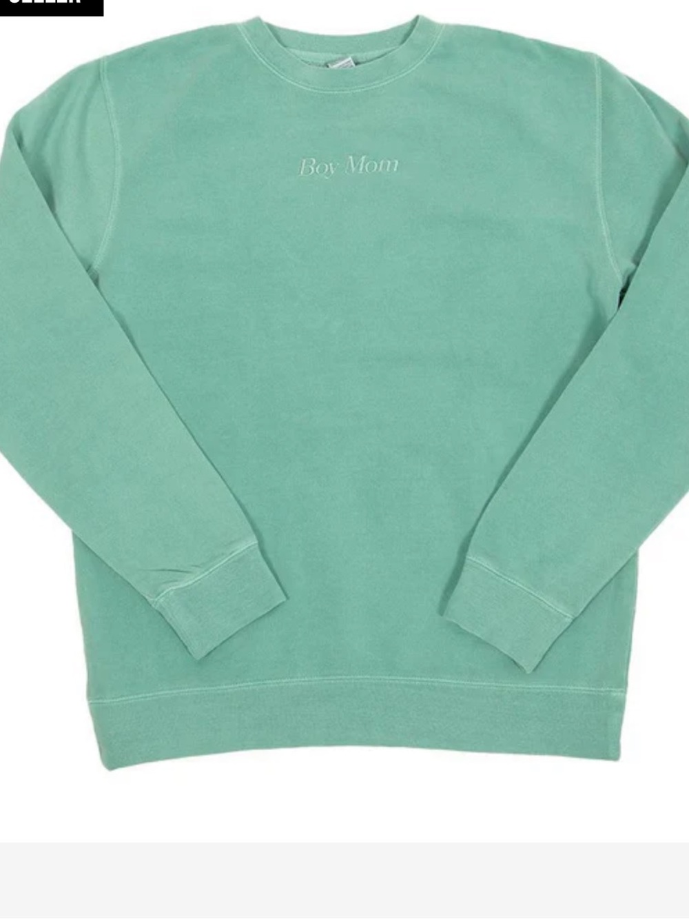 NWT Barstool BOY MOM embroidered crewneck
